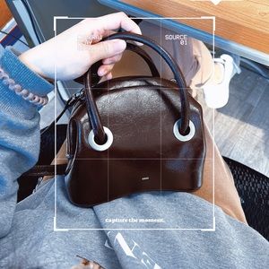 OSOI Circle Mini Bag - WASHED BROWN